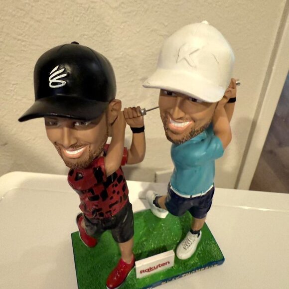 Golf Bros Stephen Curry and Klay Thompson GS Warriors 2024 Bobblehead - Picture 3 of 3